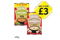 Londis Heinz Vegetable Soup, Mushroom Soup offer