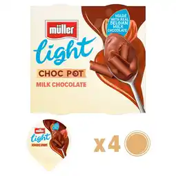 Morrisons Muller Light Choc Pot Milk Chocolate Dessert offer