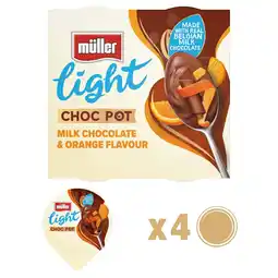 Morrisons Muller Light Choc Pot Chocolate Orange Dessert offer