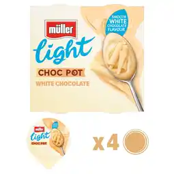 Morrisons Muller Light Choc Pot White Chocolate Dessert offer