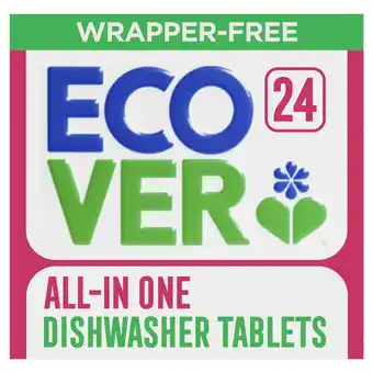 Sainsbury's Ecover Wrapper Free All in One Dishwasher Tablets x24 0.42kg offer