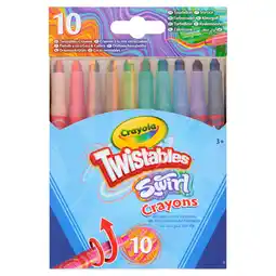 Sainsbury's Crayola 10 Twistable Crayons Swirl offer