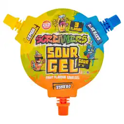 Asda Zed Candy Screamers Fruit Flavour Sour Gel 45g offer