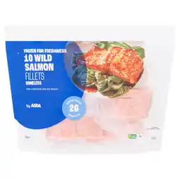 Asda ASDA 10 Wild Salmon Fillets Boneless 800g offer