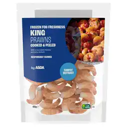 Asda ASDA King Prawns Cooked & Peeled offer