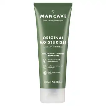 Sainsbury's Mancave Original Moisturiser 100ml offer