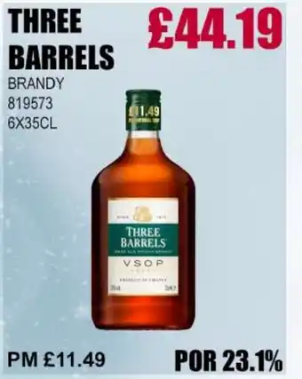 Bestway THREE BARRELS Brandy offer