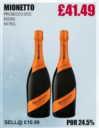 Bestway MIONETTO Prosecco doc offer