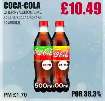 Bestway COCA-COLA Cherry/lemon/lime offer