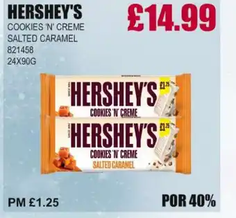 Bestway HERSHEY'S Cookies 'n' creme salted caramel offer