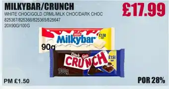 Bestway MILKYBAR/CRUNCH offer