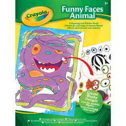 Asda Crayola Funny Faces Sticker Book CDU offer