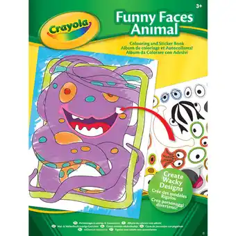 Asda Crayola Funny Faces Sticker Book CDU offer