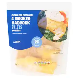 Asda ASDA 4 Smoked Haddock Fillets Boneless 360g offer