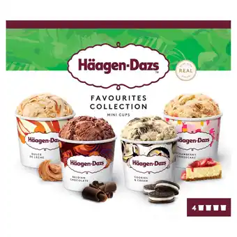 Iceland Haagen-Dazs Favourites Mini Cups Ice Cream 4x95ml offer