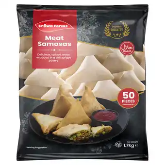 Iceland Crown Farms Meat Samosas 1.7kg offer