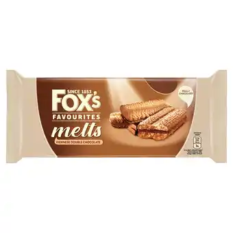 Iceland Fox's Favourites Melts Viennese Double Chocolate 120g offer