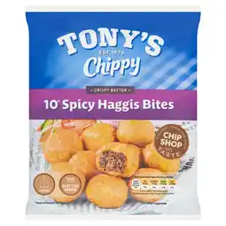 Iceland Tony's Chippy 10 Spicy Haggis Bites 300g offer