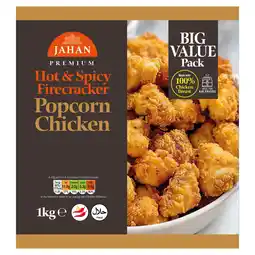 Iceland Jahan Premium Hot & Spicy Firecracker Popcorn Chicken 1kg offer