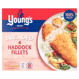 Iceland Young's 4 Breaded Haddock Fillets 400g offer