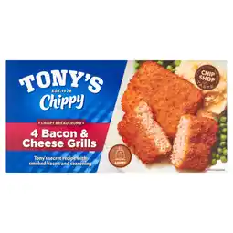 Iceland Tony's Chippy 4 Bacon & Cheese Grills 340g offer