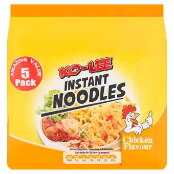 Iceland Ko-Lee Chicken Flavour Instant Noodles 5 x 70g offer