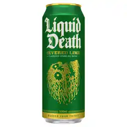 Iceland Liquid Death Severed Lime Flavoured Sparkling Water 500ml offer