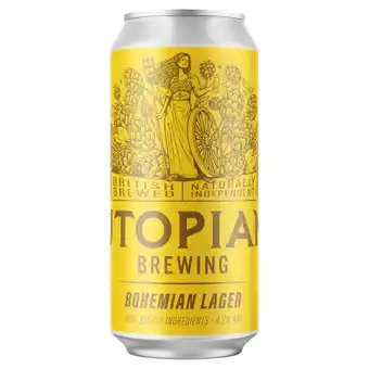 Sainsbury's Utopian Brewing Bohemian Lager 440ml offer