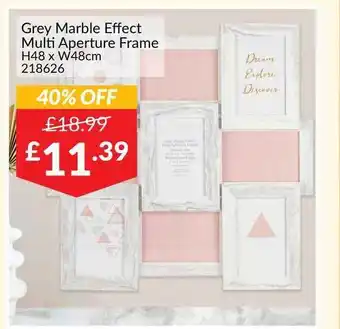 The Range Grey Marble Effect Multi Aperture Frame offer