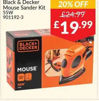 The Range Black & Decker Mouse Sander Kit offer