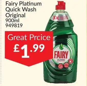 The Range Fairy Platinum Quick Wash Original offer