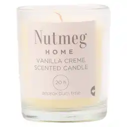 Morrisons Nutmeg Home Waxfill Glass Vanilla Creme offer