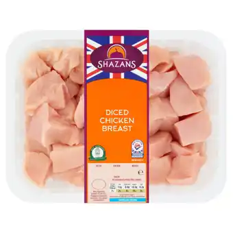 Asda Shazans Diced Chicken Breast 750g offer