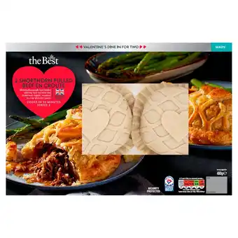 Morrisons (VMD) Morrisons The Best Valentine's 2 Shorthorn Pulled Beef En Croute offer