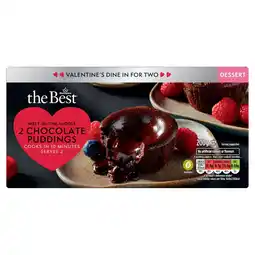 Morrisons (VMD) Morrisons The Best Valentine's 2 Melt In Middle Chocolate Puddings offer