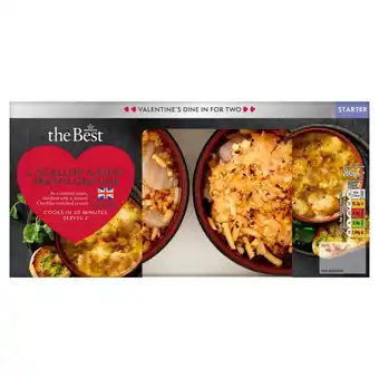 Morrisons (VMD) Morrisons The Best Valentine's 2 Scallop & King Prawn Gratins offer