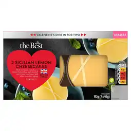 Morrisons (VMD) Morrisons The Best Valentine's 2 Sicilian Lemon Cheesecakes offer