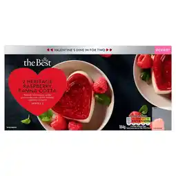 Morrisons (VMD) Morrisons The Best Valentine's 2 Heritage Raspberry Panna Cotta offer