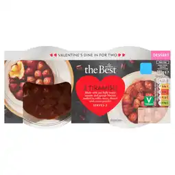 Morrisons (VMD) Morrisons The Best Valentine's 2 Vegan Tiramisu offer