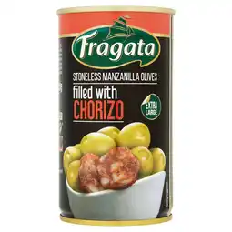 Morrisons Fragata Stoneless Manzanilla Olives Filled With Chorizo (350g) offer