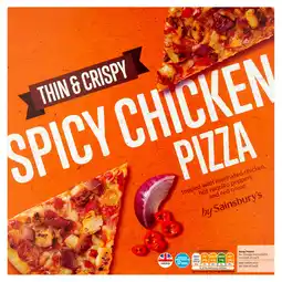 Sainsbury's Sainsbury's Spicy Chicken Pizza 388g offer