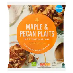 Sainsbury's Sainsbury's Maple & Pecan Plaits 4x98g offer