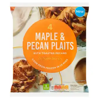 Sainsbury's Sainsbury's Maple & Pecan Plaits 4x98g offer