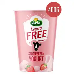 Sainsbury's Arla Lactofree Strawberry Yogurt 400g offer