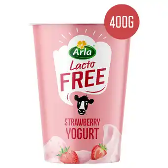 Sainsbury's Arla Lactofree Strawberry Yogurt 400g offer