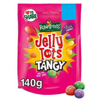 Sainsbury's Rowntree's Jelly Tots Tangy Sweets Sharing Bag 140g offer