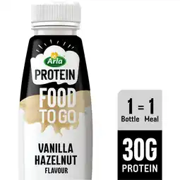 Sainsbury's Arla Protein Food To Go Vanilla Hazelnut Flavoured Meal Replacement Shake 500ml offer