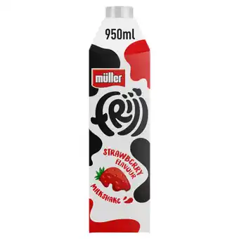 Asda Muller Frijj Strawberry Flavour Milkshake 950ml offer