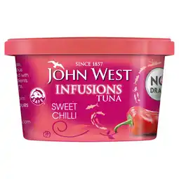 Asda John West Infusions Tuna Sweet Chilli 280g offer