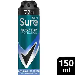 Morrisons Sure For Men Invisible Ice Anti Perspirant offer